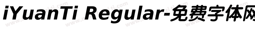 iYuanTi Regular字体转换